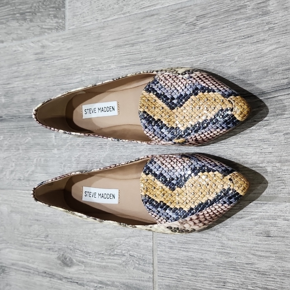 Steve Madden Snakeskin Loafers